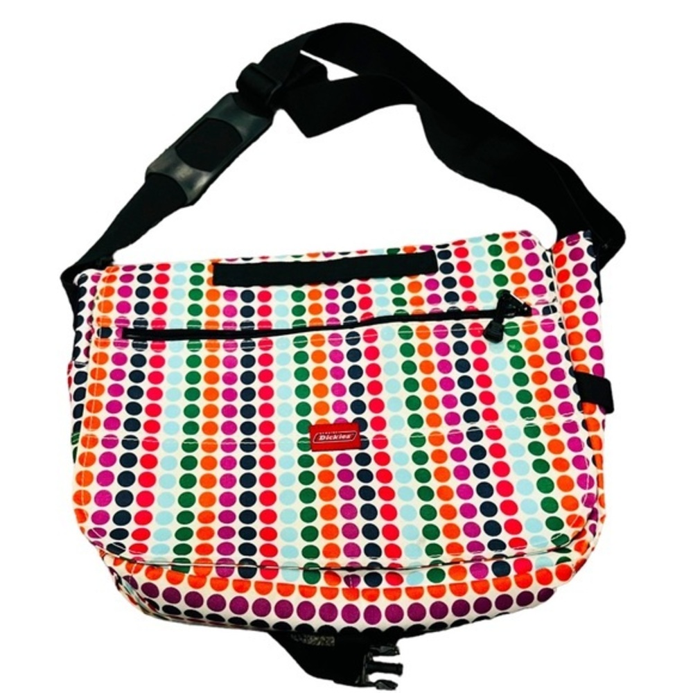 Dickies Multicolored Polkadot Computer Crossbody Messenger Bag